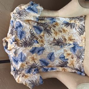 XL Men's Caribbean Blues Hawaiian Shirt